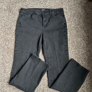 NYDJ Marilyn Straight Black Size 12